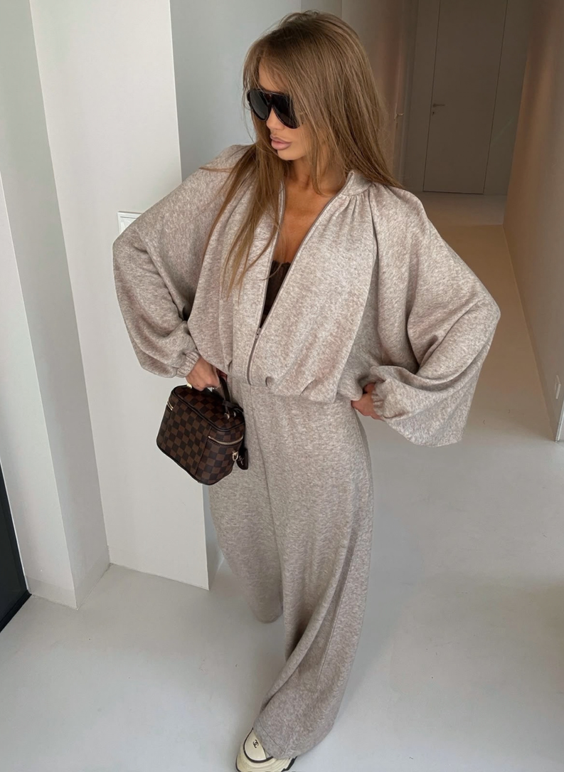 Komplet bluza i spodnie POOL COZY mocca