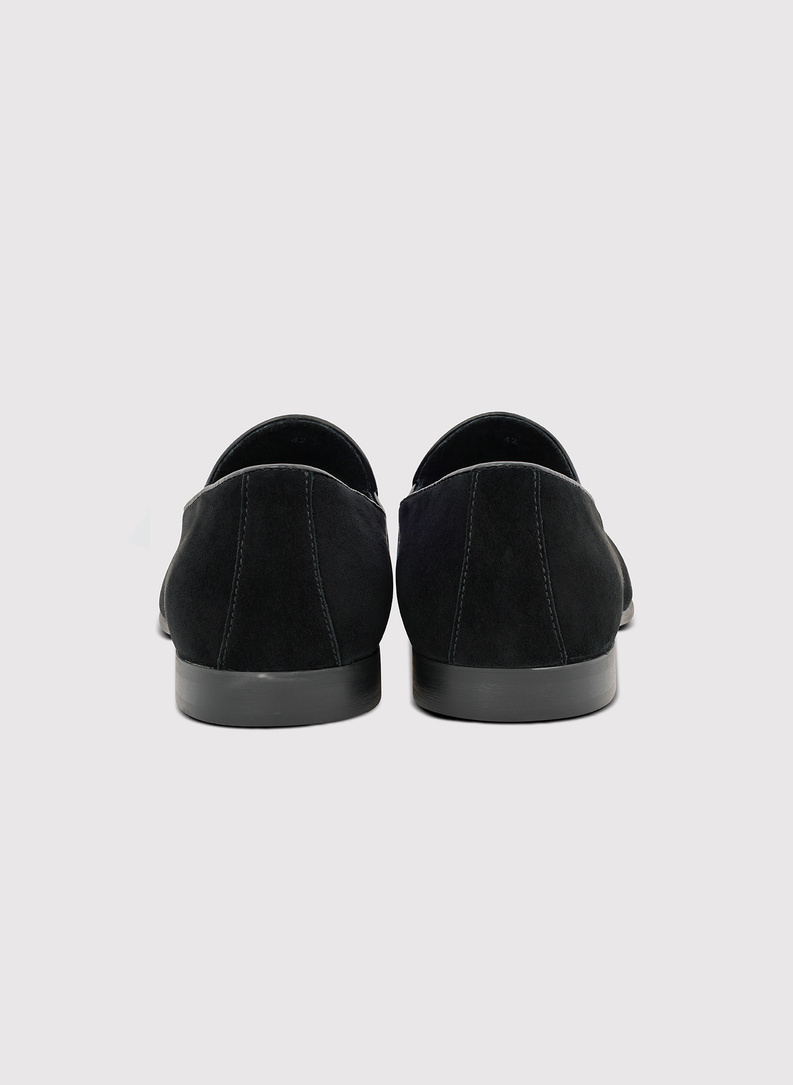 Czarne loafersy męskie