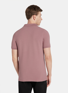 T-shirt polo w różowym kolorze