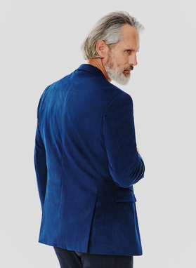 Sztruksowa jednorzędowa marynarka męska