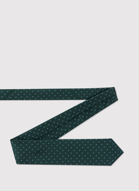 Zielony wzorzysty krawat męski