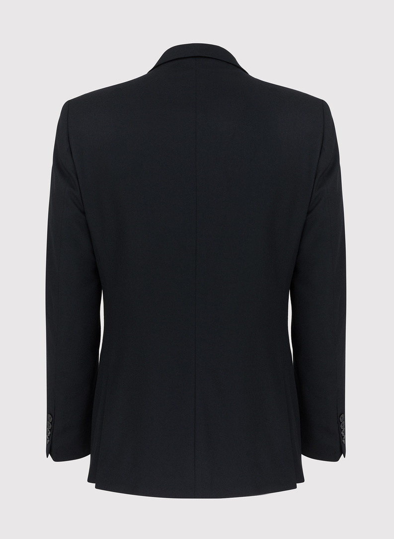 Czarna marynarka garniturowa P22SP-3G-026-C-S