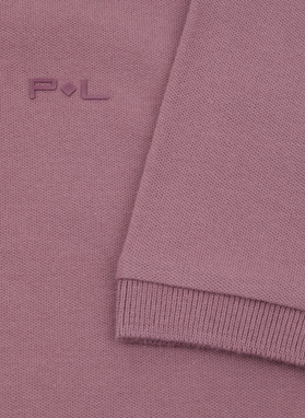 T-shirt polo w różowym kolorze