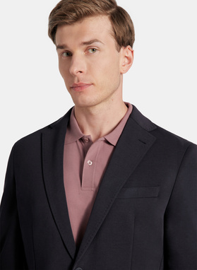 Granatowa dzianinowa marynarka męska