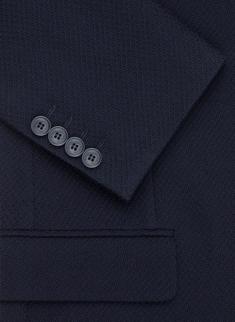 Granatowa marynarka męska z wełny