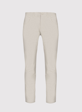 Jasnobeżowe spodnie casual 