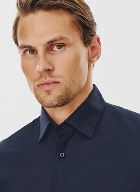 Granatowa koszula męska długi rękaw