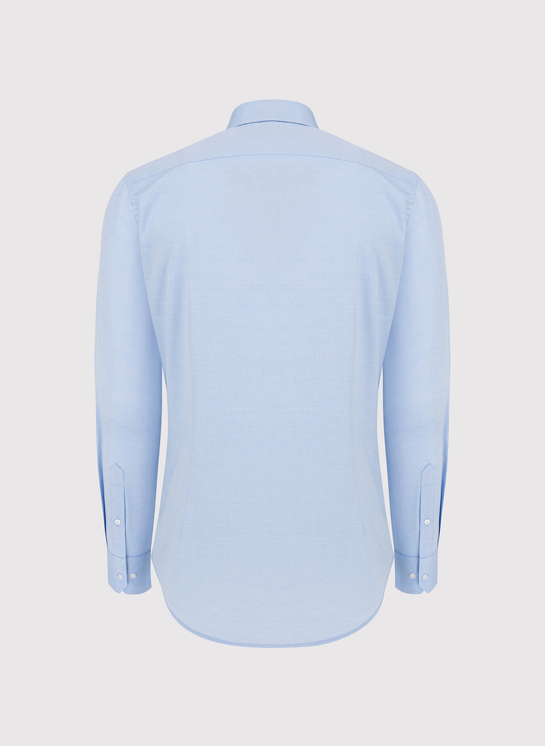 Niebieska koszula męska z bawełny