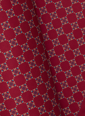 Bordowa wzorzysta poszetka