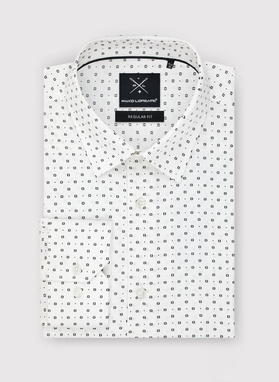 Męska koszula w drobny wzór o fasonie Regular Fit