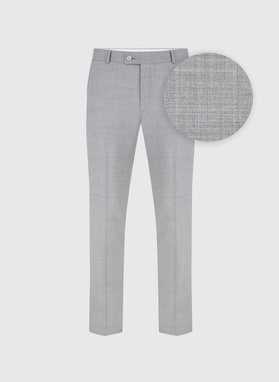 Szary garnitur męski z wełną