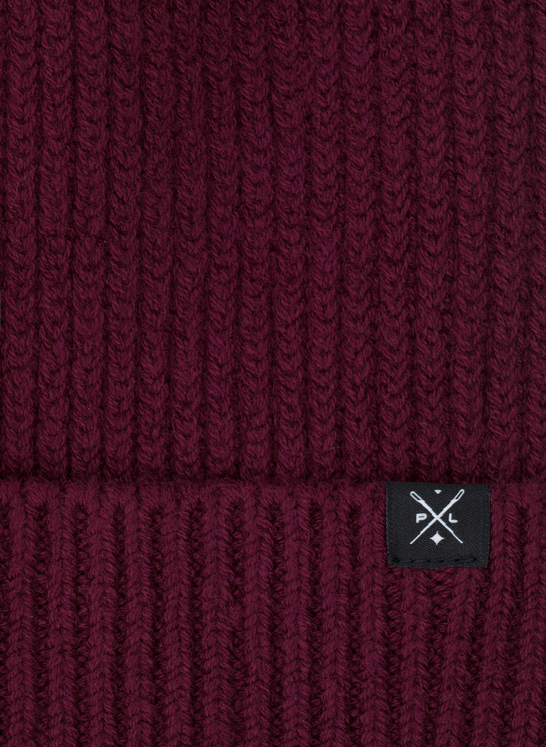 Bordowa czapka P21WF-CX-001-D