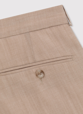 Beżowe wełniane spodnie męskie