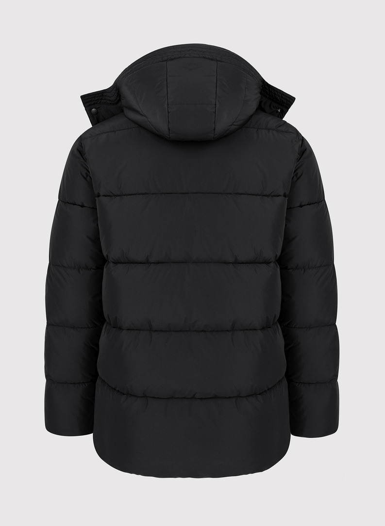 Czarna zimowa kurtka męska