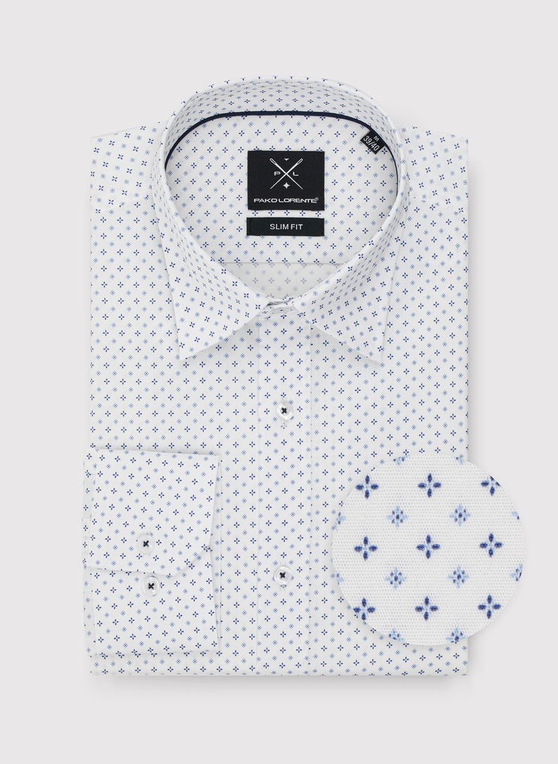 Koszula męska w mikrowzór