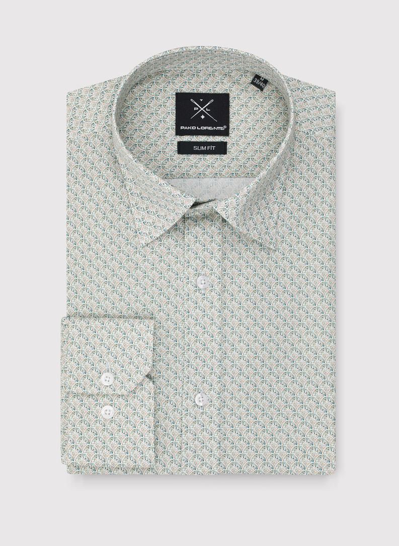 Koszula męska w mikrowzór