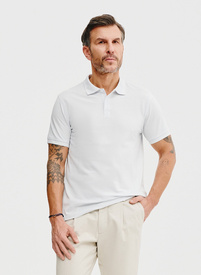 T-shirt polo w kolorze jasnoniebieskiem