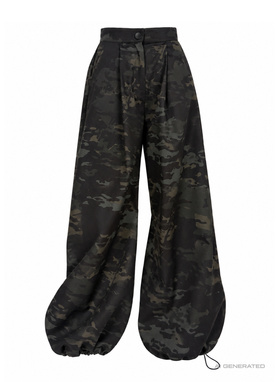 Spodnie moro COMMAND PANTS czarno-zielone