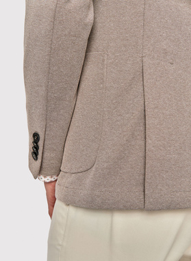 Beżowa męska marynarka casualowa