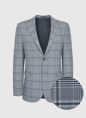 Kraciasta męska marynarka garniturowa