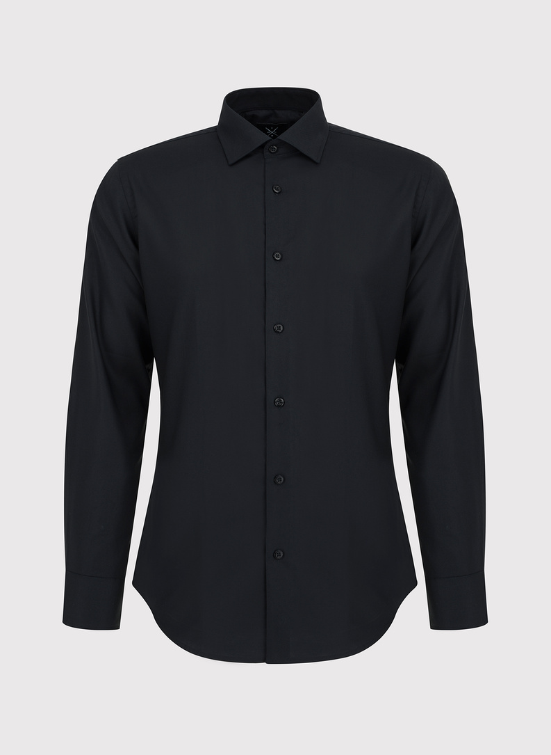 Czarna bawełniana koszula męska