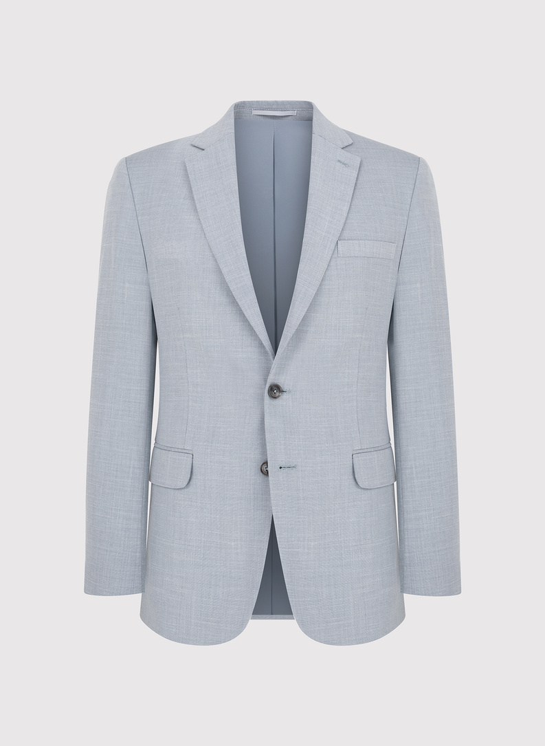 Szara marynarka garniturowa