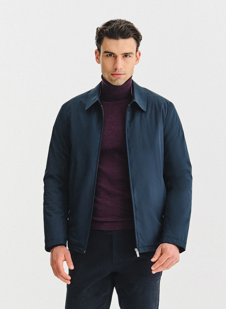 Granatowa kurtka męska