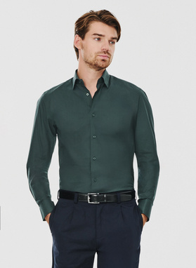 Zielona koszula męska długi rękaw