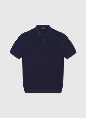 Swetrowe polo w kolorze granatowym