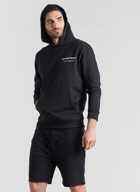 CZARNA BLUZA Z KAPTUREM M21SF-2K-004-C