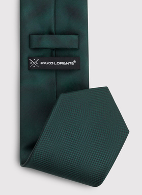 Zielony krawat męski w melanżowy deseń