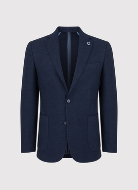 Granatowa marynarka casualowa