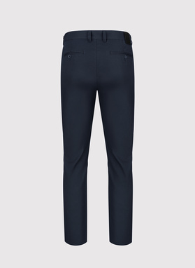 Granatowe gładkie spodnie męskie