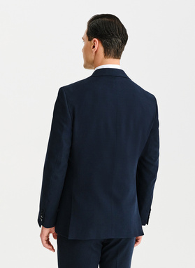 Granatowa marynarka garniturowa