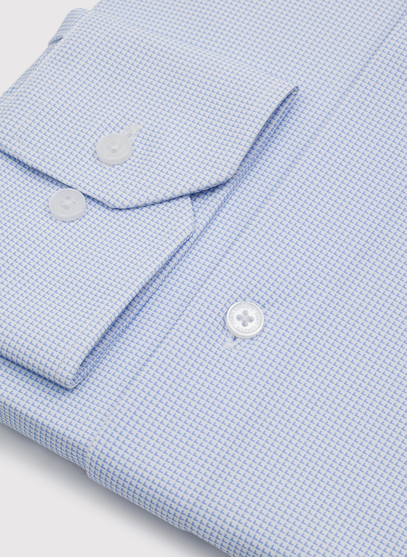 Dzianinowa koszula męska w pepitkę