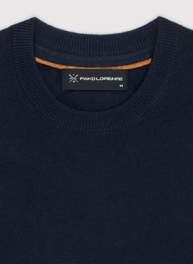 Granatowy męski sweter