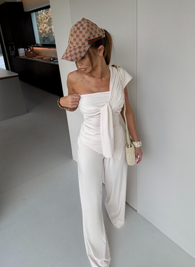 Komplet damski ALMERIA w kolorze ecru