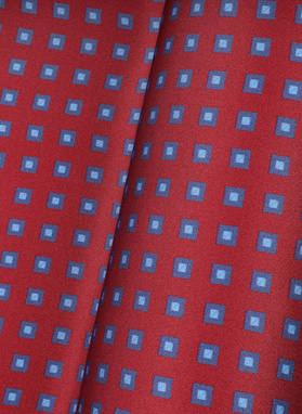 Czerwona poszetka męska mikrowzór