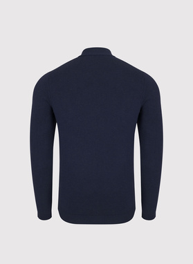 Półgolf męski w granatowym kolorze