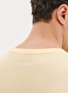 Bawełniany żółty t-shirt