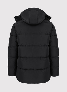 Czarna zimowa kurtka męska