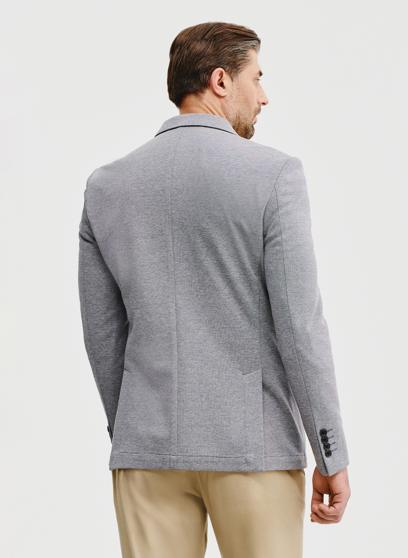 Szara marynarka melanż