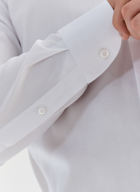 Elegancka biała koszula męska
