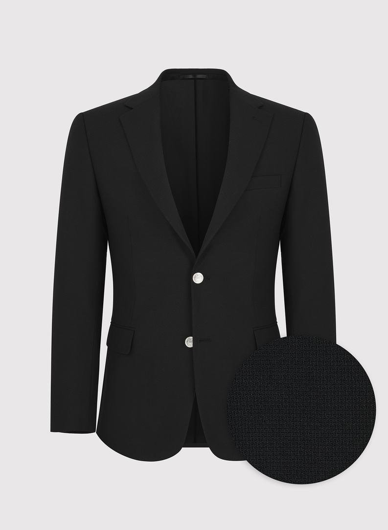 Czarna casualowa marynarka męska