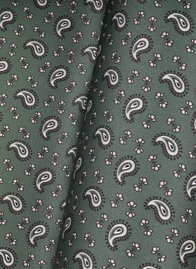 Zielona poszetka męska paisley