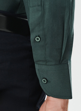 Zielona koszula męska długi rękaw