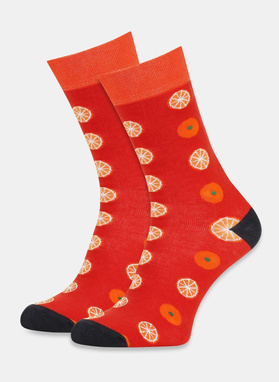 Skarpetki w pomarańcze DDTS9-SX-362-X