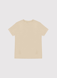 Bawełniany t-shirt męski w kolorze beżowym