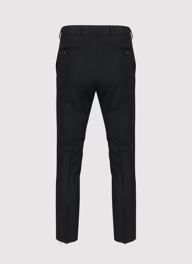 Czarne spodnie garniturowe P22SP-6G-026-C-S