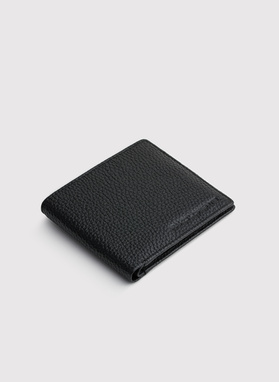 Czarny portfel męski 